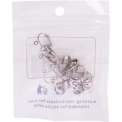Iron Clip-on Earring Findings&nbsp;KK-PH0026-20P-NF