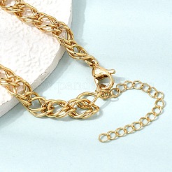 6.5MM 304 Stainless Steel Double Link Chain Necklaces for Women Men&nbsp;SA-CBA37BC-22G