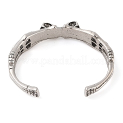 Tibetan Style Alloy Cuff Bangles&nbsp;BJEW-P337-02AS