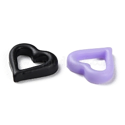 オペーク樹脂カボション  ハート  ミックスカラー  7.5x7x1.8mm&nbsp;X-RESI-E045-03