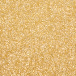 ガラスシードビーズ  トランスペアレント  ラウンド  淡いチソウ  12/0  2mm  穴：1mm  約30000ビーズ/ポンド&nbsp;SEED-A004-2mm-2