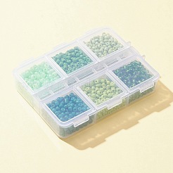 1068Pcs 6 Style Baking Paint Opaque Colours Glass Seed Beads&nbsp;SEED-FS0001-03