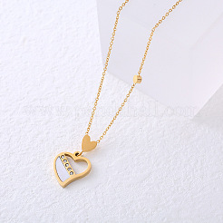 Amie Lunbi Minimalist Heart Pendant Necklace for Women Elegant Simple Design Jewelry&nbsp;YJ8059