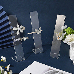 4Pcs Clear Acrylic Slant Back Hairpin Display Stands&nbsp;ODIS-SP0001-05