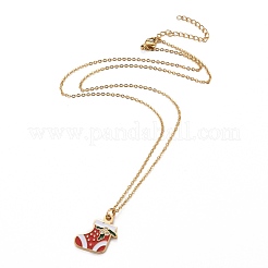 Ion Plating(IP) 304 Stainless Steel Pendant Necklaces&nbsp;NJEW-Z008-02G