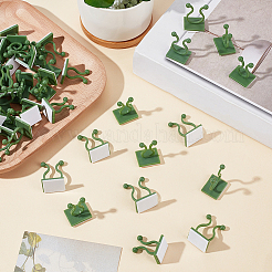 120Pcs 2 Styles Self-Adhesive Plastic Wall Fixture Clips&nbsp;AJEW-CP0009-90
