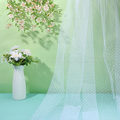 Polyester Polka Dot Mesh Fabric&nbsp;DIY-WH20081-046B