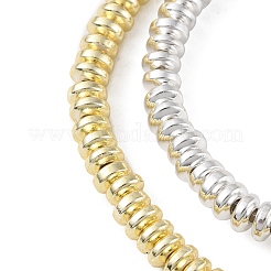 2 Strands 2 Colors Electroplated Non-magnetic Synthetic Hematite Beads Strands&nbsp;G-YW0001-38