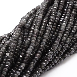 Dyed Natural Malaysia Jade Rondelle Beads Strands&nbsp;G-E316-2x4mm-09