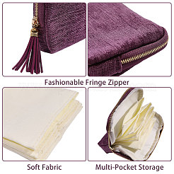 Velvet Jewelry Storage Zipper Pouches&nbsp;ABAG-WH0063-117A