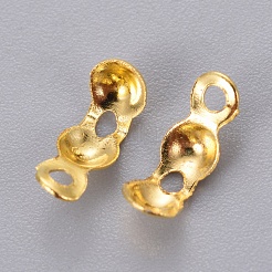 アイアン製ダルマチープボールチープ  ゴールドカラー  8x4mm  穴：1.5mm  内径：3mm&nbsp;E037Y-G