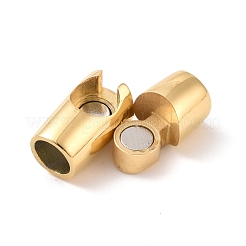 Ion Plating(IP) 304 Stainless Steel Magnetic Clasps with Glue-in Ends&nbsp;STAS-G276-31G
