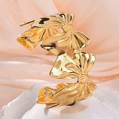 304 Stainless Steel Cuff Bangles for Women&nbsp;BJEW-P347-02B