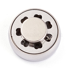 304 Stainless Steel Magnetic Diffuser Locket Aromatherapy Essential Oil Buckle&nbsp;AJEW-M027-08P