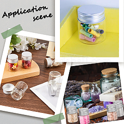 30Pcs Clear Glass Bottles Bead Containers&nbsp;CON-SC0001-11S-01