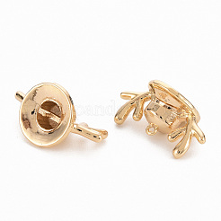 Brass Peg Bails Pendants&nbsp;KK-N231-268-NF