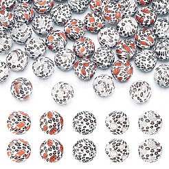50 個 5 色のシリコン焦点ビーズ  ラウンド  混合図形  15mm  10個/カラー&nbsp;SIL-TA0002-39