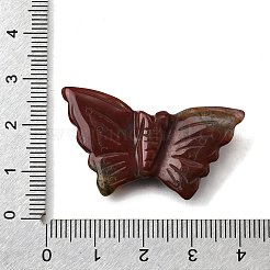 天然インディアンアゲート彫刻ビーズ  蝶  垂直に掘削された  22.5~24x33~39x5~6.5mm  穴：0.8~0.9mm&nbsp;G-K383-11A