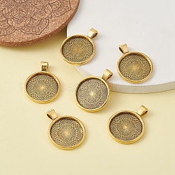 Alloy Pendant Cabochon Settings&nbsp;PALLOY-YW0001-69AG