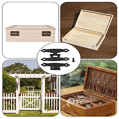 6 Boxs Iron Box Hinges&nbsp;IFIN-LP0001-62