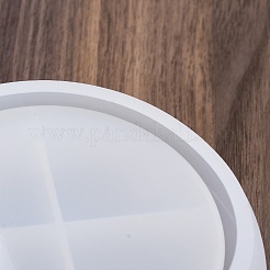 シリコンモールド  収納ボックス金型  ジェッソ樹脂鋳造金型  ホワイト  130x54mm  内径：95mm&nbsp;LS-DIY-K073-35