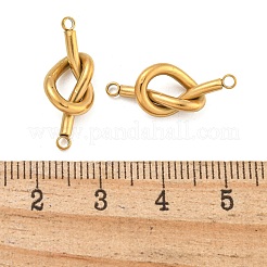 304 Stainless Steel Knot Links Connector Charms&nbsp;STAS-K290-02G