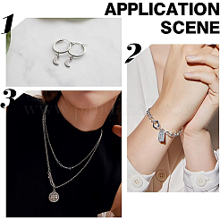 50Pcs 925 Sterling Silver Open Jump Rings&nbsp;STER-BBC0006-18A
