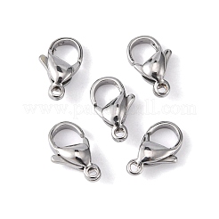 Tarnish Resistant 304 Stainless Steel Lobster Claw Clasps&nbsp;STAS-M262-01-12mm
