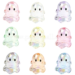 10Pcs Transparent Acrylic Bead Caps&nbsp;TACR-YW0003-23A