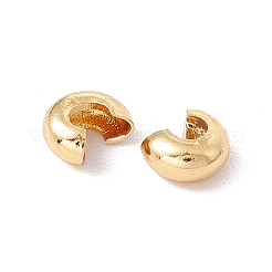 Brass Crimp Beads Covers&nbsp;KK-P219-05A-G02