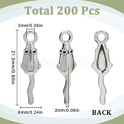 200Pcs Tibetan Style Zinc Alloy Pendants&nbsp;TIBEP-SC0003-11