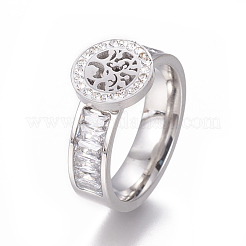 304 Stainless Steel Finger Rings&nbsp;RJEW-F098-03P