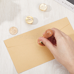 3 Styles Graduation Theme Golden Tone Brass Wax Seal Stamp Head&nbsp;AJEW-CP0007-50A-04