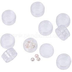 カラムプラスチックビーズコンテナ  透明  30x16mm&nbsp;CON-PH0001-01