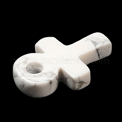合成ハウライトペンダント  アンククロスチャーム  29.5~30x20x5~5.5mm  穴：5mm&nbsp;G-R492-03J