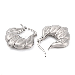 Non-Tarnish 304 Stainless Steel Hoop Earrings&nbsp;EJEW-K259-07P