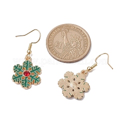 Christmas Theme Alloy Rhinestone Dangle Earrings&nbsp;EJEW-JE05830-01