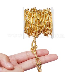 Brass Paperclip Chains&nbsp;LCHA-SZ0001-01G-RS