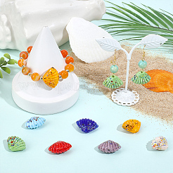 21Pcs 7 Colors Handmade Lampwork Beads&nbsp;LAMP-PA0001-88
