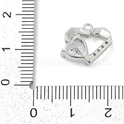 Brass Micro Pave Cubic Zirconia Charms&nbsp;LS-ZIRC-P122-01C-P01