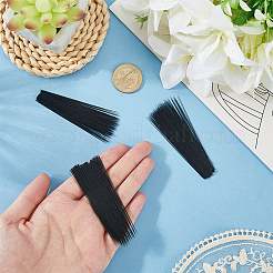 ニードルフェルト工芸用プラスチック模造動物のひげ900個。  ブラック  70x0.1mm&nbsp;DIY-CY0002-72A