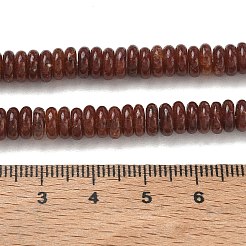 天然石ストロベリークォーツビーズ連売り  滑らかなロンデル  6.5x2.5mm  穴：1.1mm  約167個/連  14.88''（37.8センチメートル）&nbsp;GG-CBAC08A-A10-01