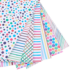 7Pcs 1Bag Mixed Pattern Imitation Leather Fabric&nbsp;DIY-CL0001-75