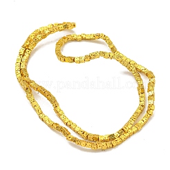 Electroplated Natural Lava Rock Beads Strands&nbsp;G-I360-Z01-01