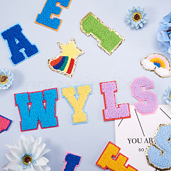 39Pcs 39 Style Computerized Embroidery Cloth Iron on/Sew on Patches&nbsp;DIY-FW0001-17