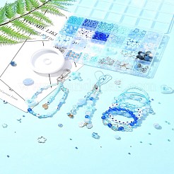 Ocean Color DIY Mobile Phone Strap Making Kit&nbsp;DIY-FS0006-56