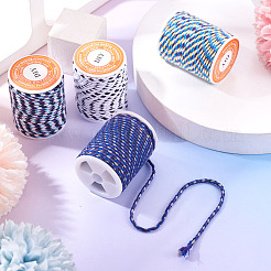 4 Rolls 4 Colors 4-Ply Polycotton Cord with Metallic Thread&nbsp;OCOR-TA0003-06B