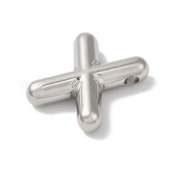 変色しない304ステンレススチールペンダント  レターチャーム  文字x  20x17x5mm  穴：2mm&nbsp;STAS-Z063-01P-X