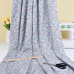 Flower Printed Cotton Fabric for Garments & Crafts&nbsp;DIY-WH0622-781A