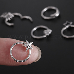 ハロウィーンのステンレススチールの鼻ピアス  フープ軟骨ピアス  ステンレス鋼色  ミツバチ  10mm  ピン：1.2mm&nbsp;WGADCDD-02